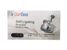StarDent Self-Ligating Bracket ‏براكت ميتال سيلف (ROTH)