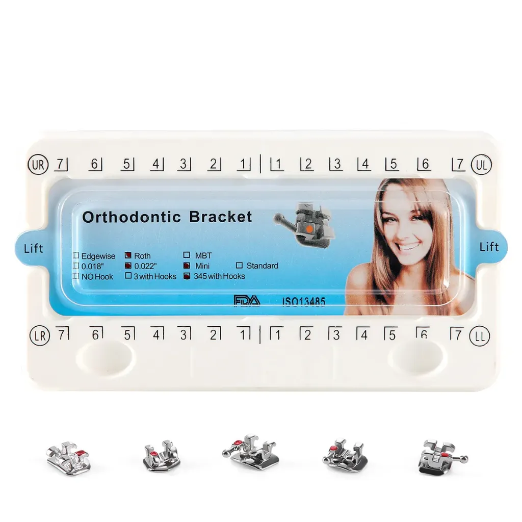 [602ROTH000rod0] Ceramic Orthodontic Mini MBT Brackets براكت سيراميك (ROTH)