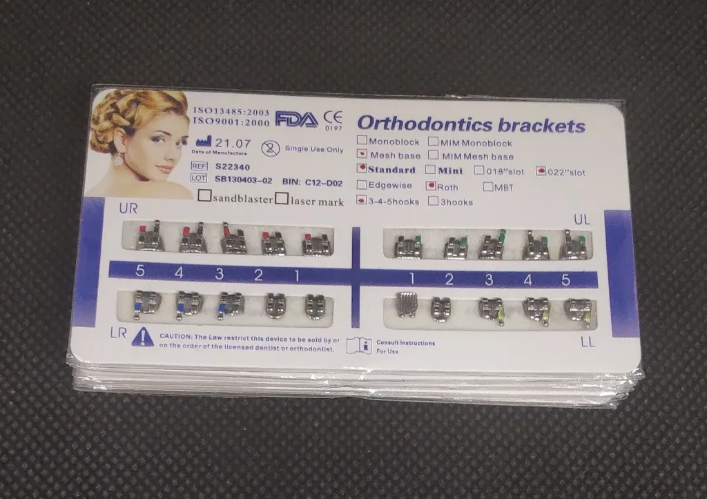 [602ROTH000bage] كرت Orthodontic Metal Brackets (ROTH)