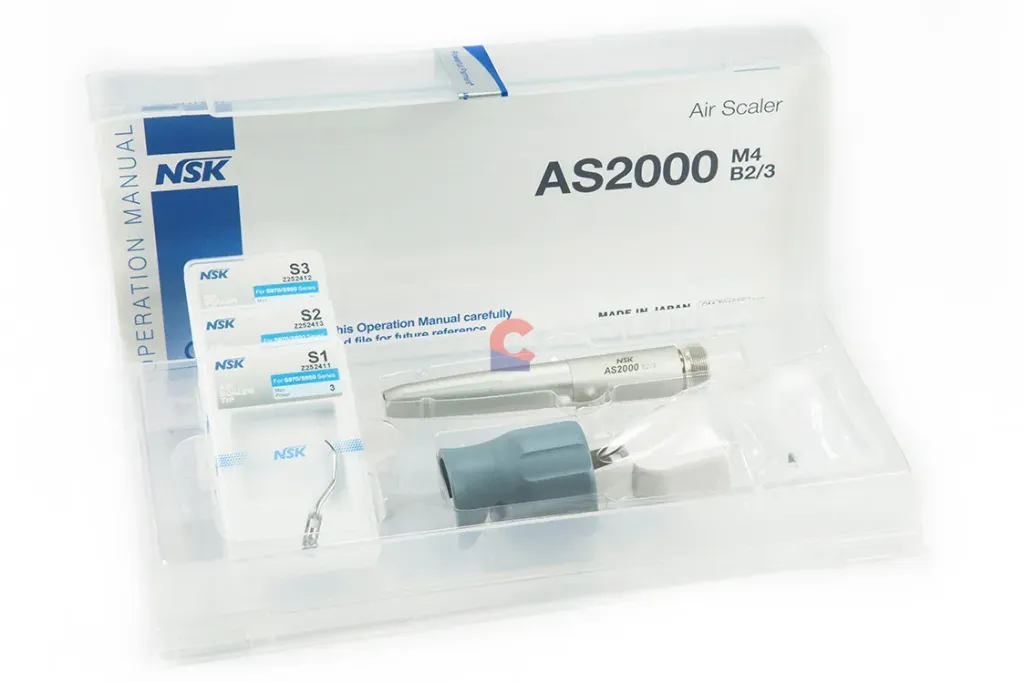 [205004HNSKAS2] NSK AS2000 Scaler Air Handpiece قبضه اسكلر هوائيه (4  مخارج)
