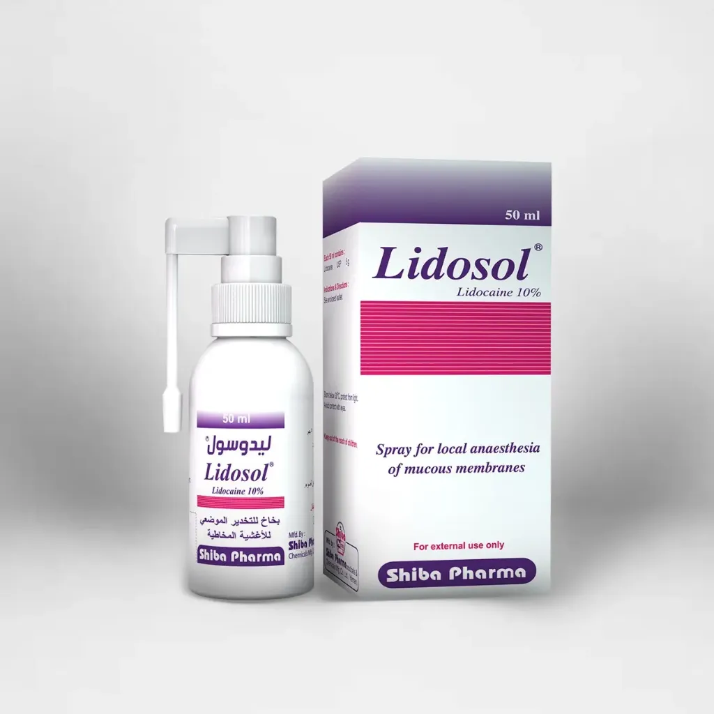 [9080000SHPLIDS] Shiba Pharma Lidosol SPRAY 
سبأ فارما ليدوسول بخاخ 10%