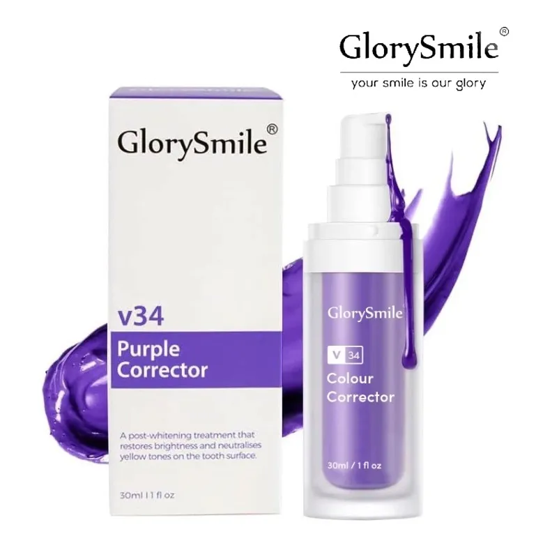 GlorySmile V34 Color Corrector Whitening Serum Toothpaste