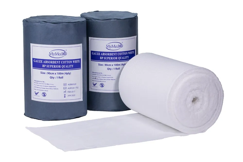 Absorbent Gauze Roll 36X100Yds (4 PLY, 19 X 15) شاش طبي