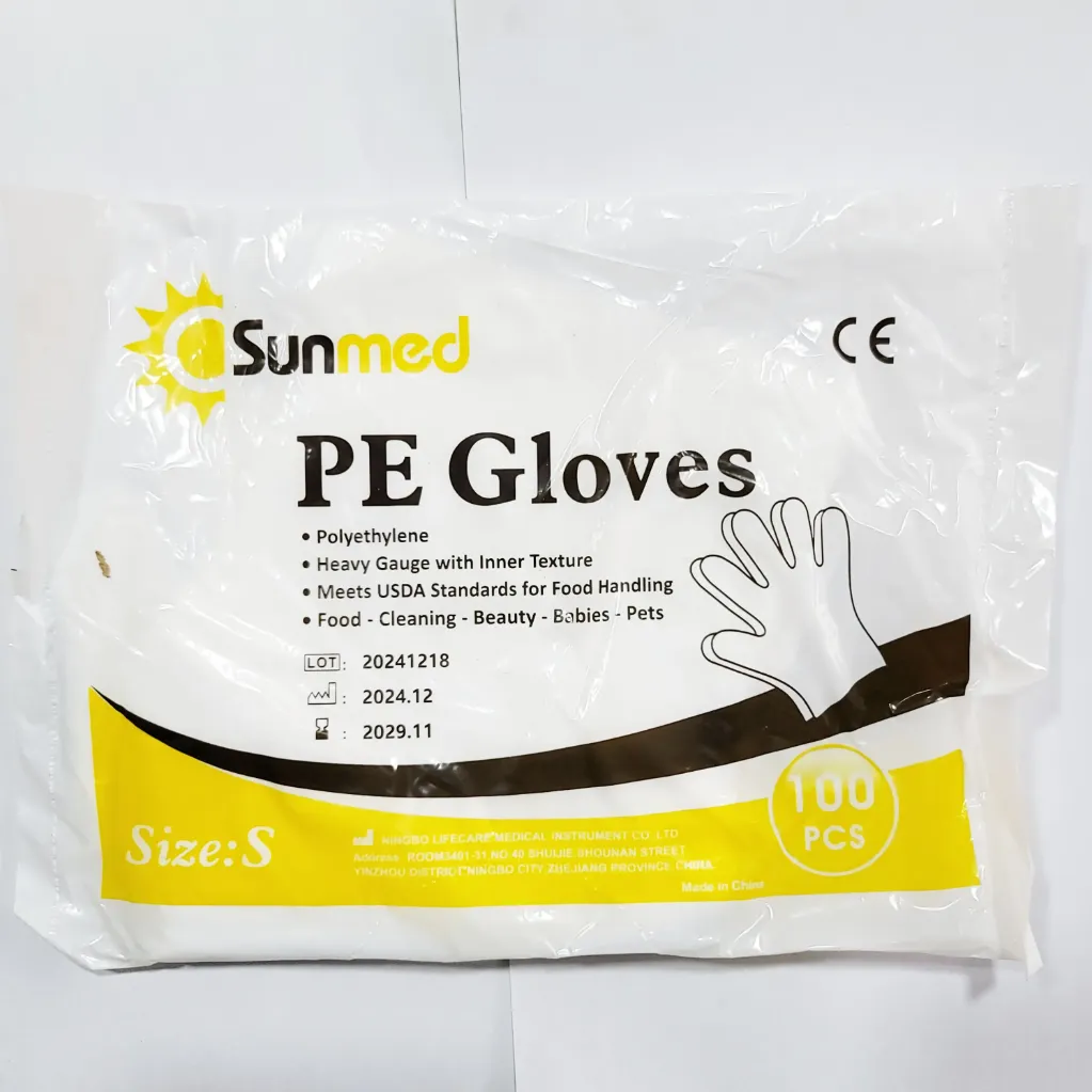 [802000S000PLGL] جلفز حراري  Sunmed PE Gloves (S)