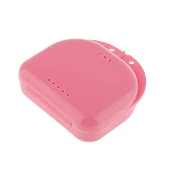 Milaan Air Hole Box Denture Retainer Mouthguard Storage Case Box علبة طقم اسنان وسط (m)