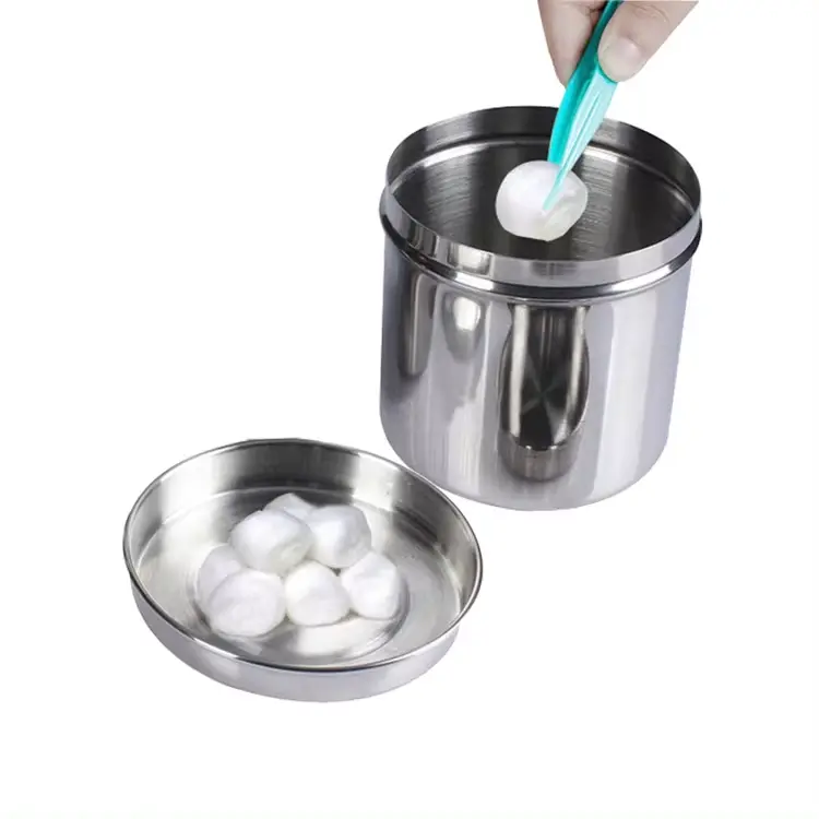 [3170000000C9CM] stainless steel cotton storage container (9cm)