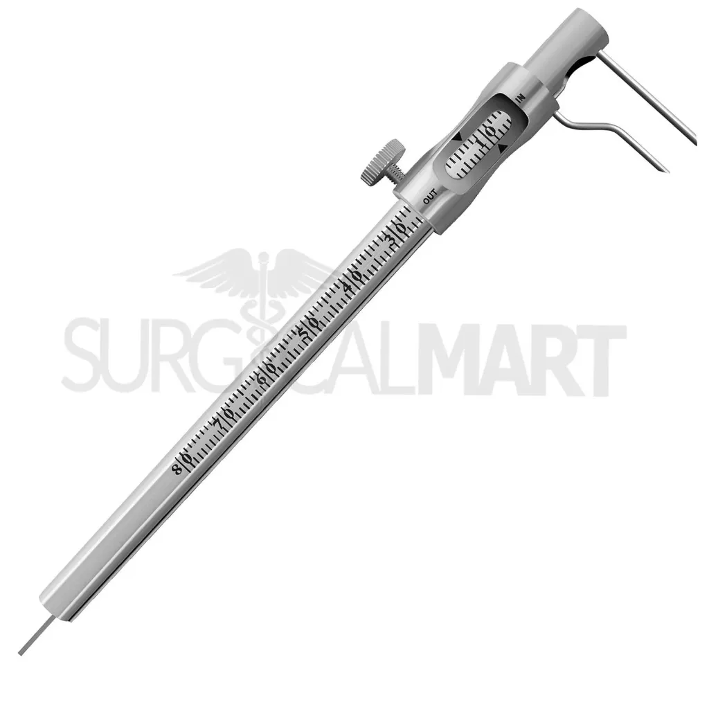 Krekeler Sliding Caliper Round Gauge 5 0-80mm Curved ‏ مقياس