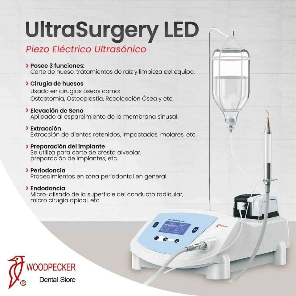 Woodpecker UltraSurgery LED  جهاز البييزو الجراحي المتكامل