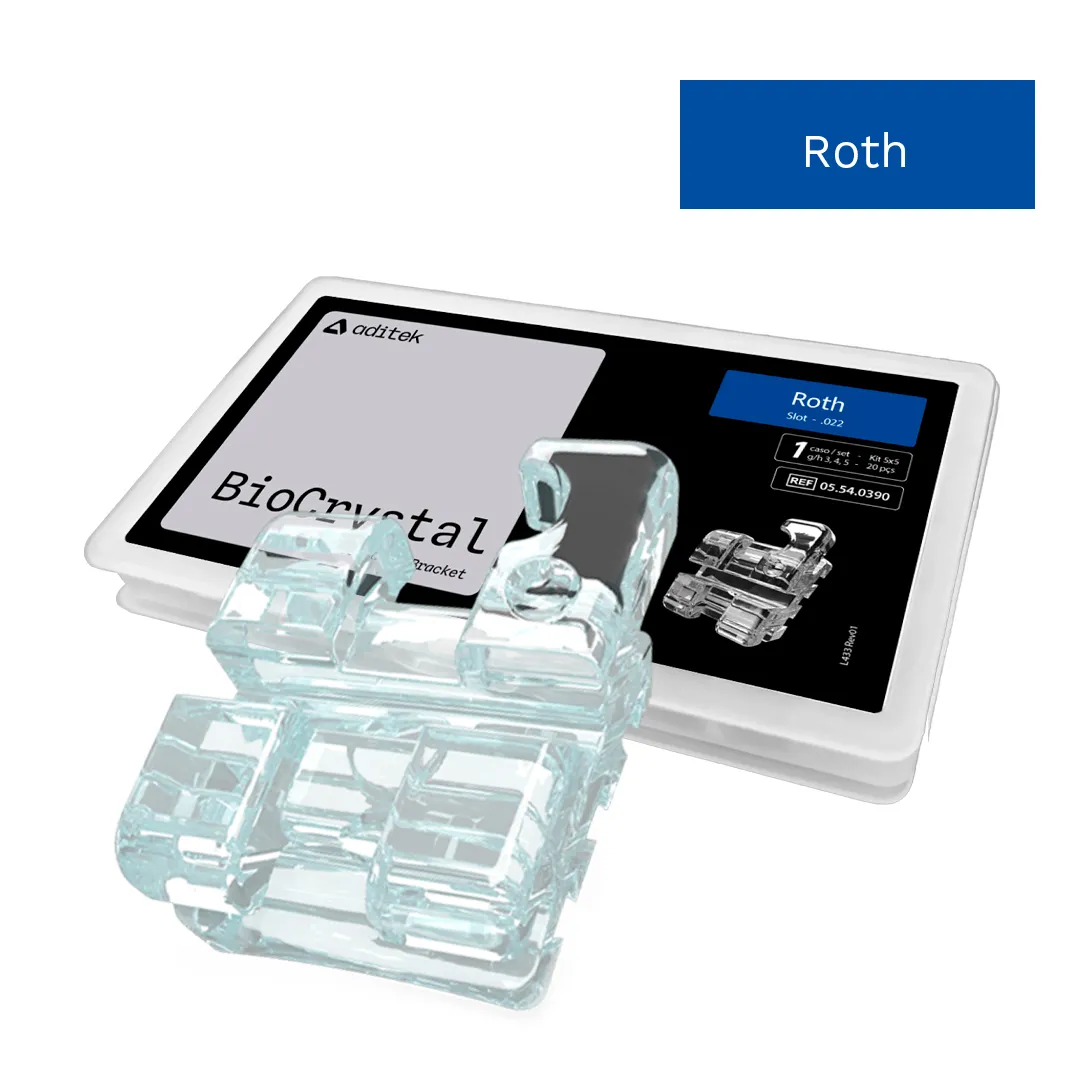 Aditek Orthodontics Biocrystal ‏براكت شفاف